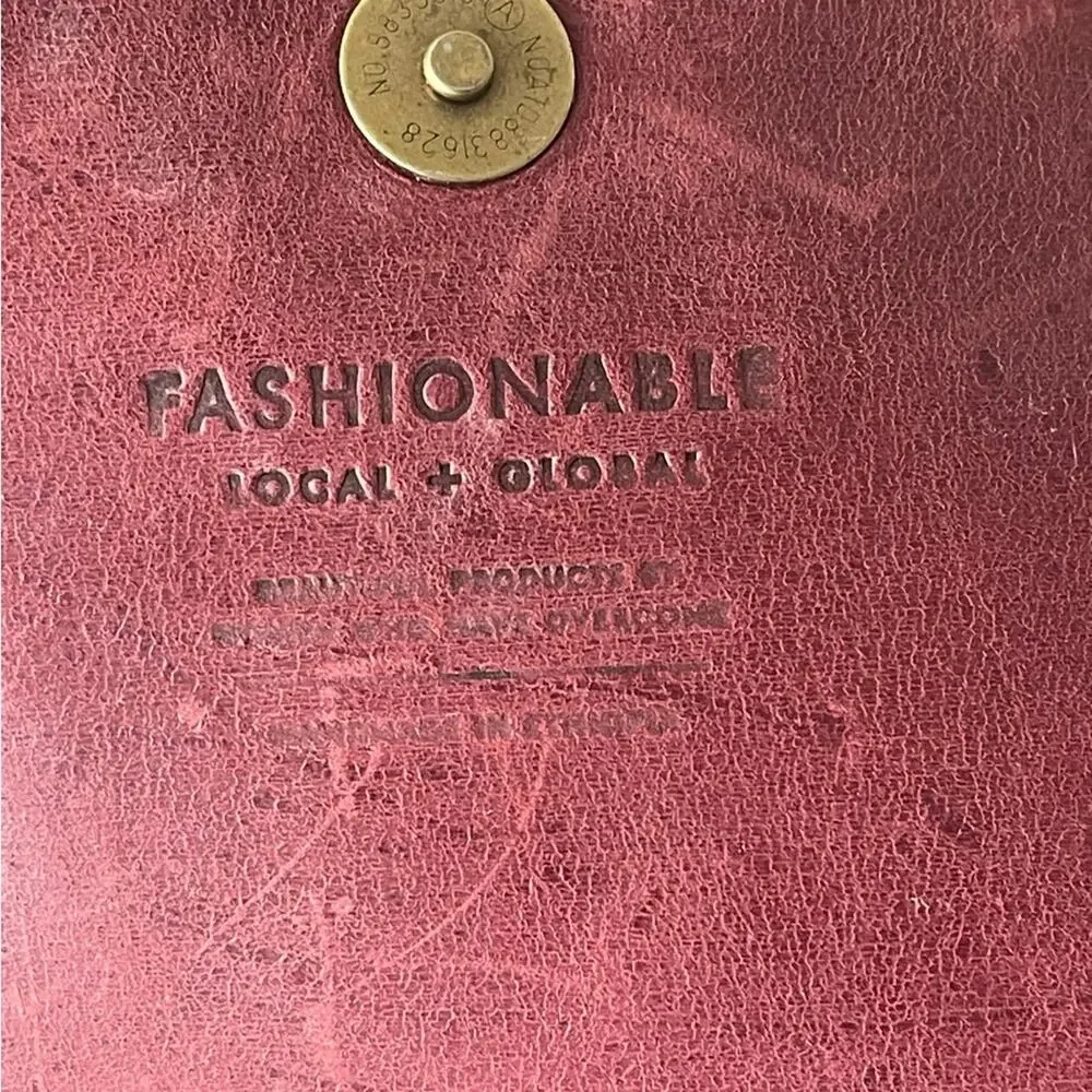 Able Local Global fashionable Women's all leather Crossbody handmade